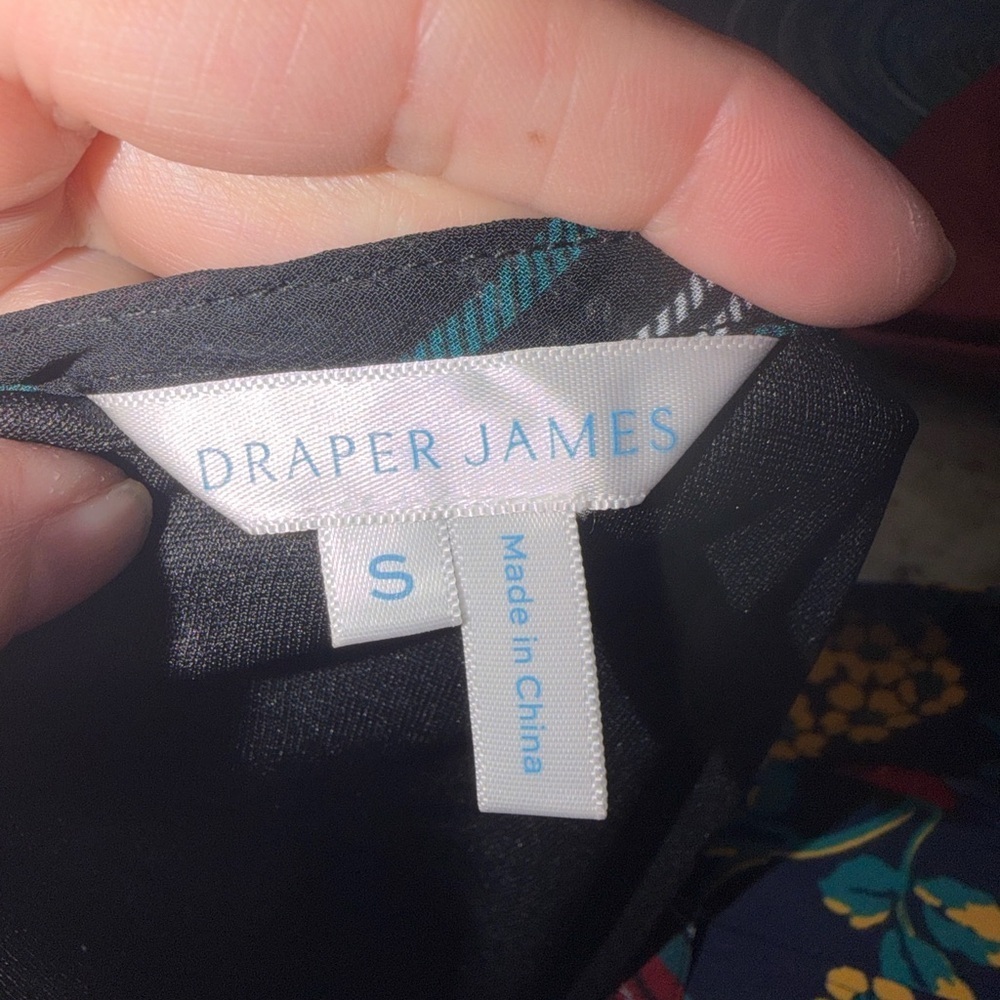 Draper James Plaid Drop waist ruffle shift dress size small - Picture 9 of 10